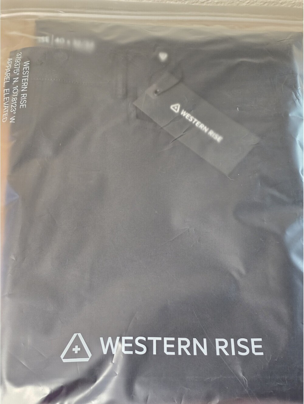 Western Rise Chino Pant Men's 40 Black Regular Fit Pants New With Tags